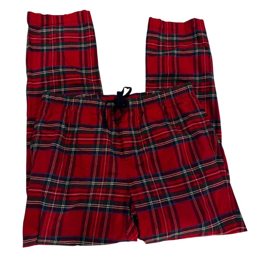 Like new Vineyard Vines Unisex Red Plaid Pajama Lounge Pants Size Medium